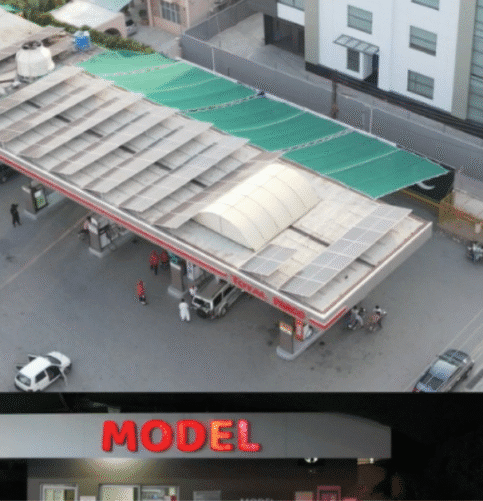 Total Petrol Pump Akbar Chowk Lahore (50kW Ongrid System)
