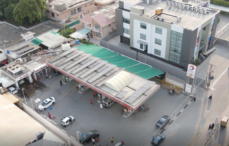 Total Petrol Pump Akbar Chowk Lahore (50kW Ongrid System)